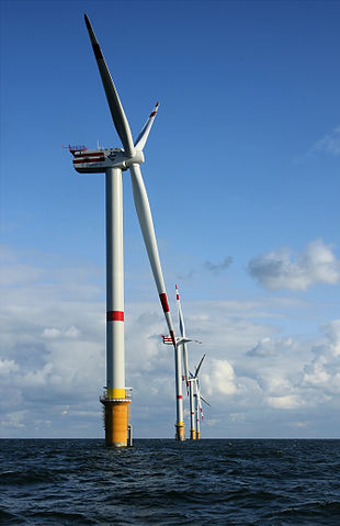 windmills on the Thornton Bank