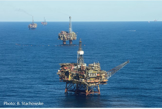 North Sea Oil Rigs